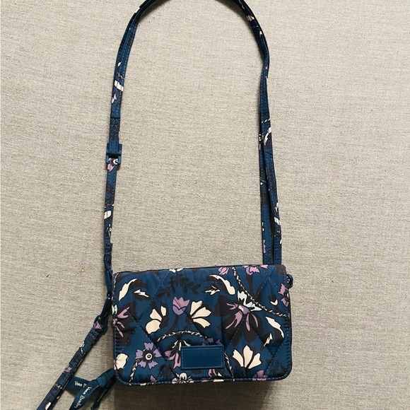 Vera Bradley Navy Crossbody Wallet - Picture 1 of 5